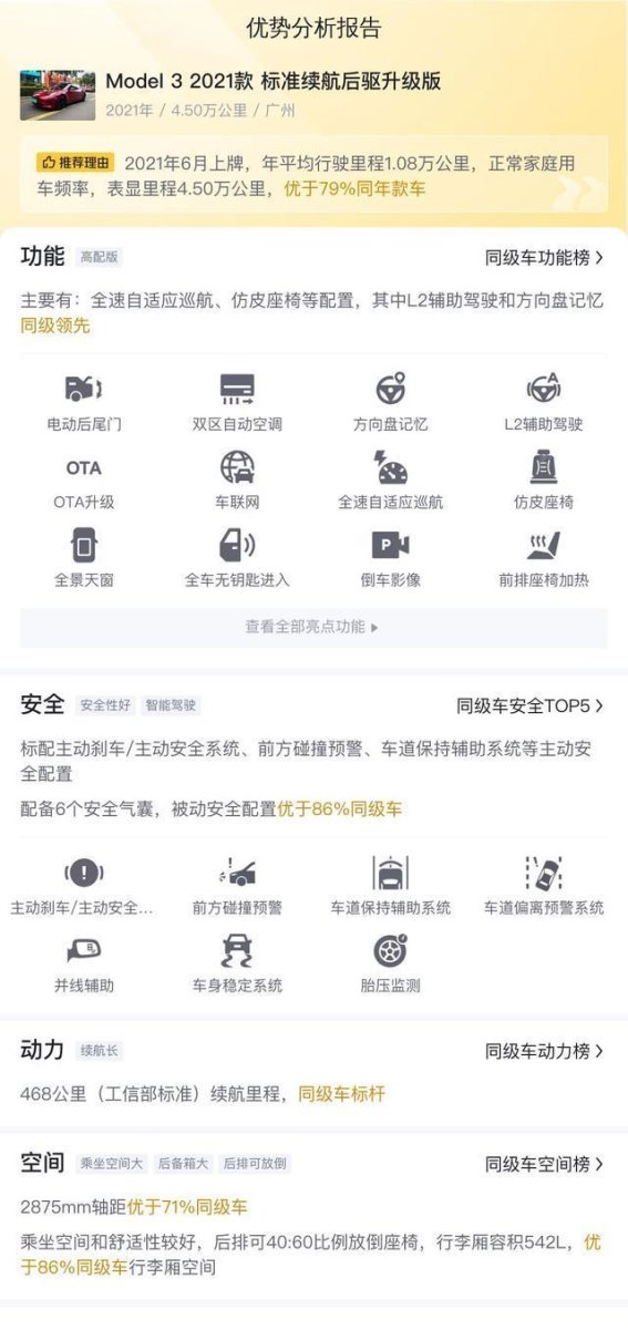 11万多元拥有特斯拉Model 3，2021款二手车分析