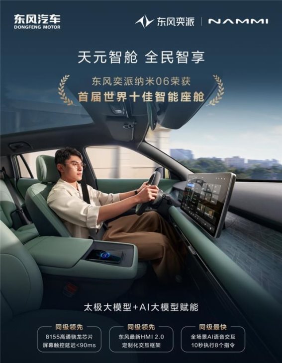 东风奕派纳米06：智能座舱革新引领A0级纯电车新潮流