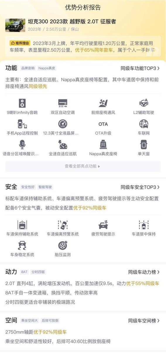 坦克300二手车——以超高性价比带你畅享硬派越野