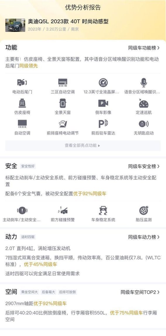 20万元轻松拥有准新奥迪Q5L，豪华SUV如此亲民