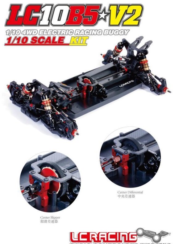 LC Racing全新LC10B5 V2四驱越野车震撼登场