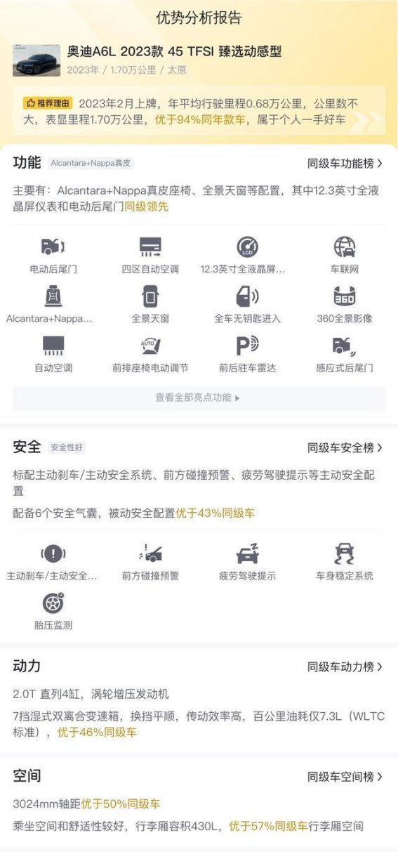 28万入手准新奥迪A6L，商务家用兼顾的理想之选