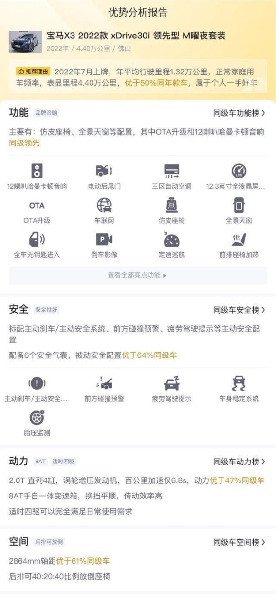 24万多购2022款宝马X3，性价比分析