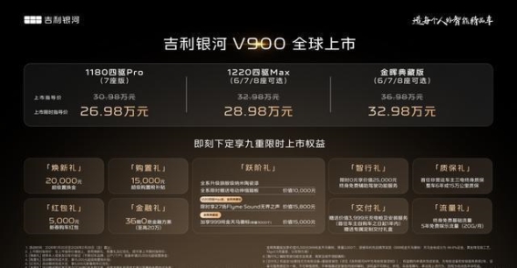 家庭出行新标杆——吉利银河V900豪华MPV正式上市